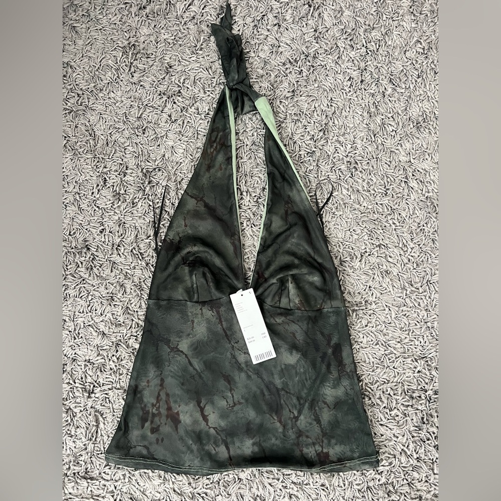 Urban Outfitters Green Camouflage Women's Halter top